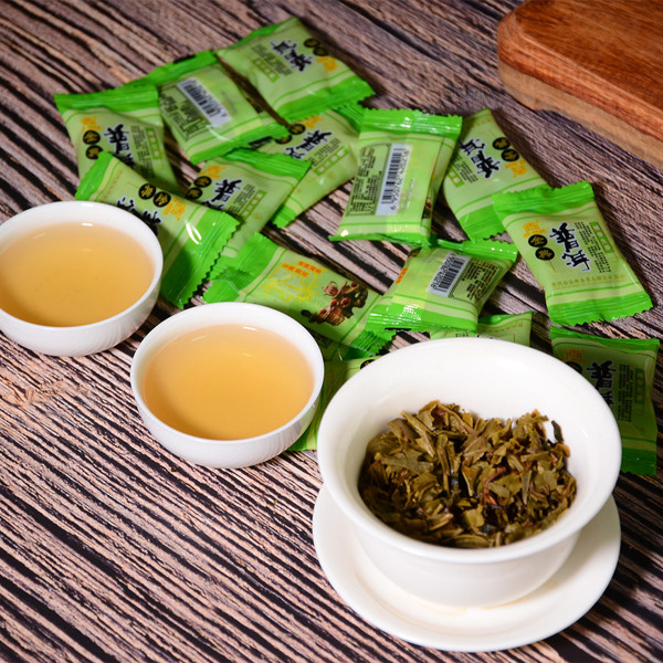 Shen puer „Jin Dian Cha Ye” z ryżem, 8 g.