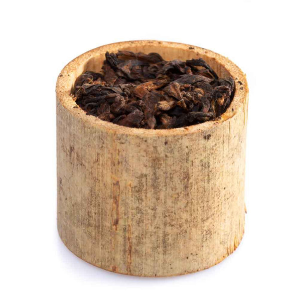 Шу пуер в бамбуці 2019 рік