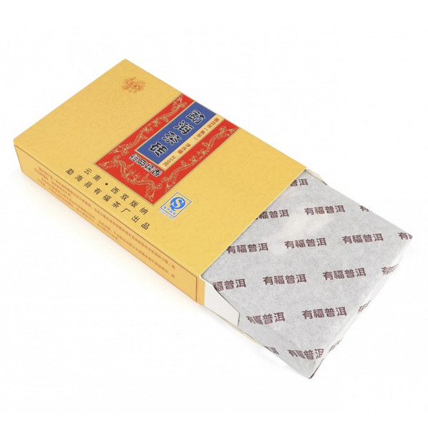 Шу пуер «Юн Мін Ча Чжуан» (кирпич вічної ясності) 2014 рік 250г